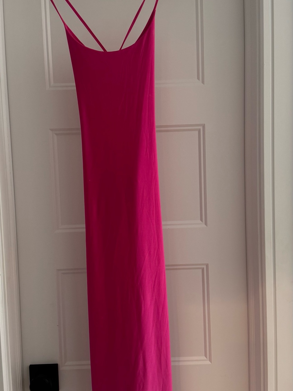 Pink Forever 21 Slip Dress with Lace Up Back
